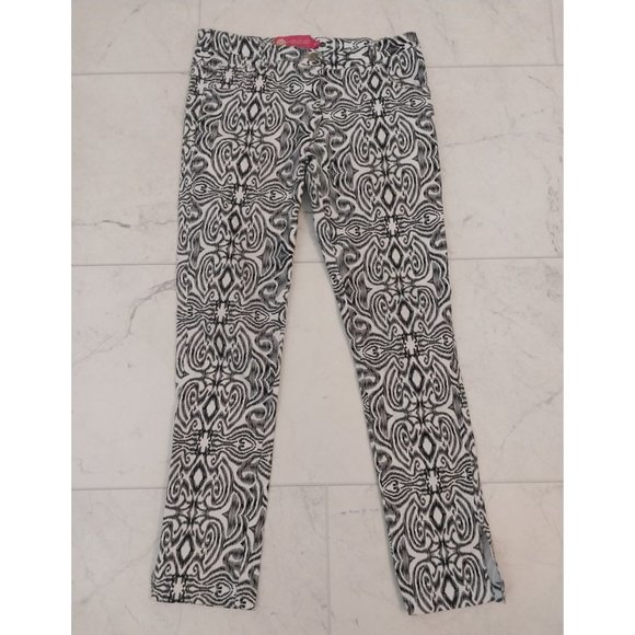 Macbeth Collection by Margaret Joseph Black White Print Pants Women's Sz XS - Picture 1 of 13